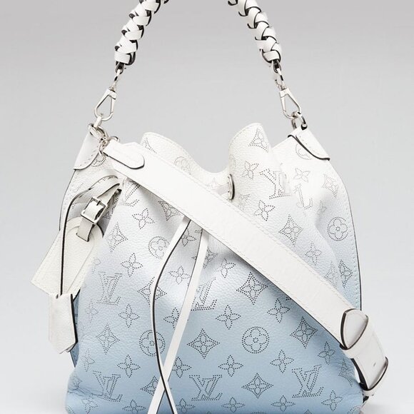 Louis Vuitton Blue Ombre Monogram Mahina Leather Muria Bag - Picture 2 of 11